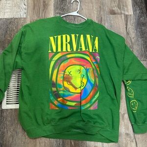 Nirvana green sweatshirt